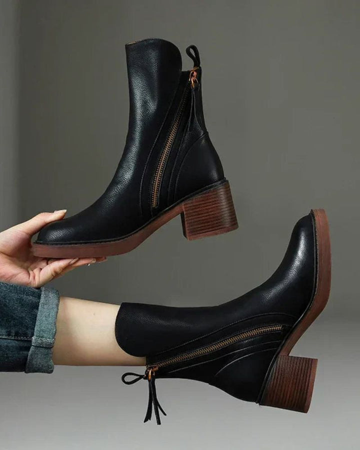 Myriam™ Premium Leather Ankle Boots