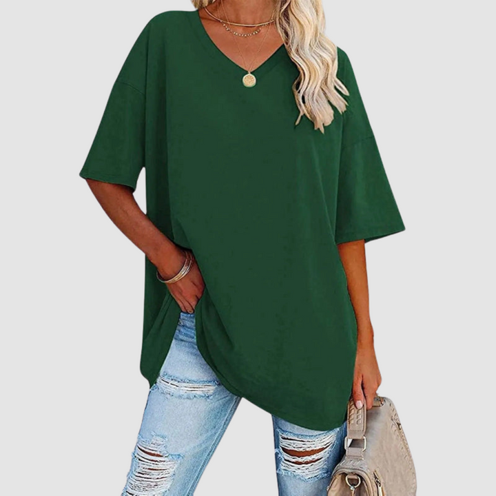 Gabrielle™ Elegant V-neck T-Shirt