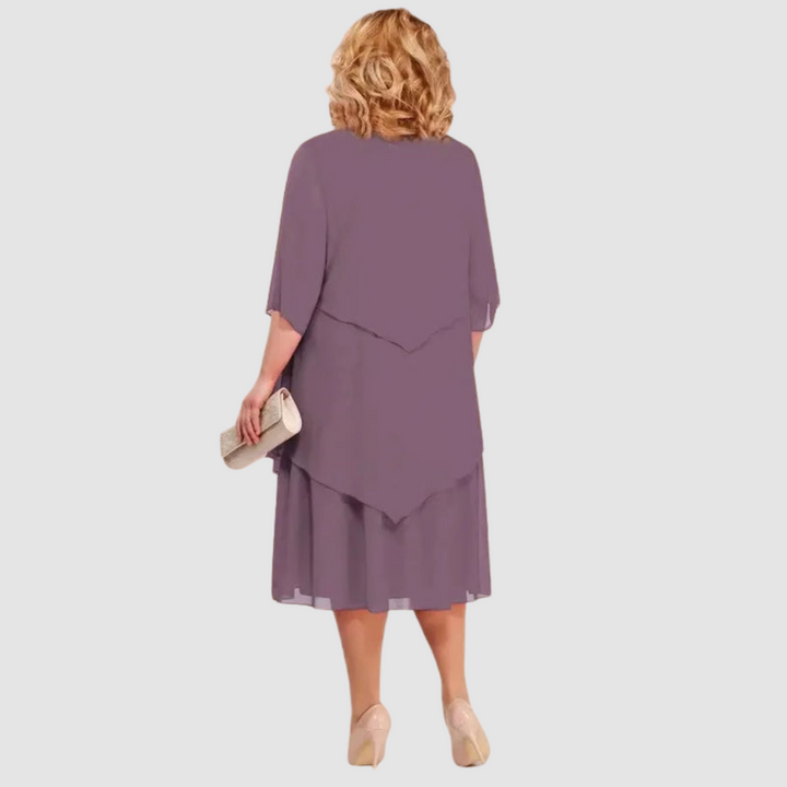 Elene™ Comfortable Elegant Chiffon Midi Dress