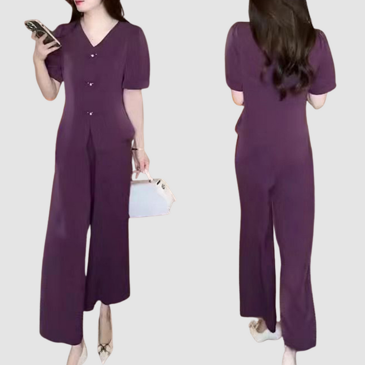 Elsie™ Elegant Short-Sleeve Two-Piece Set
