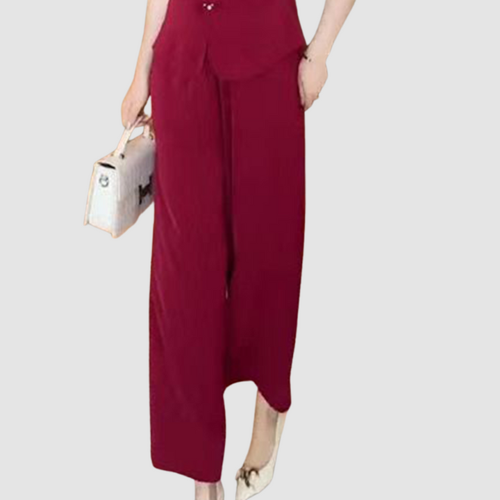 Elsie™ Elegant Short-Sleeve Two-Piece Set