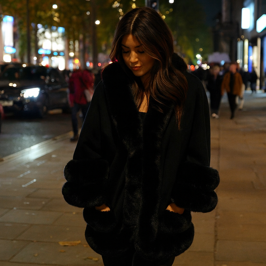 Nikita™ Fur Cape Jacket