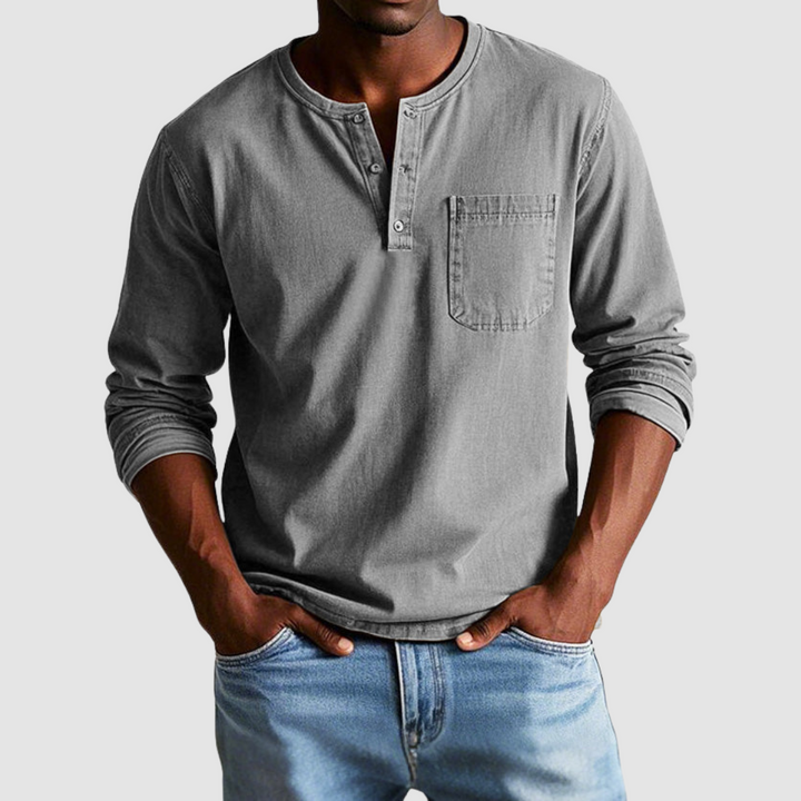 Harrison™ Vintage Henley Shirt