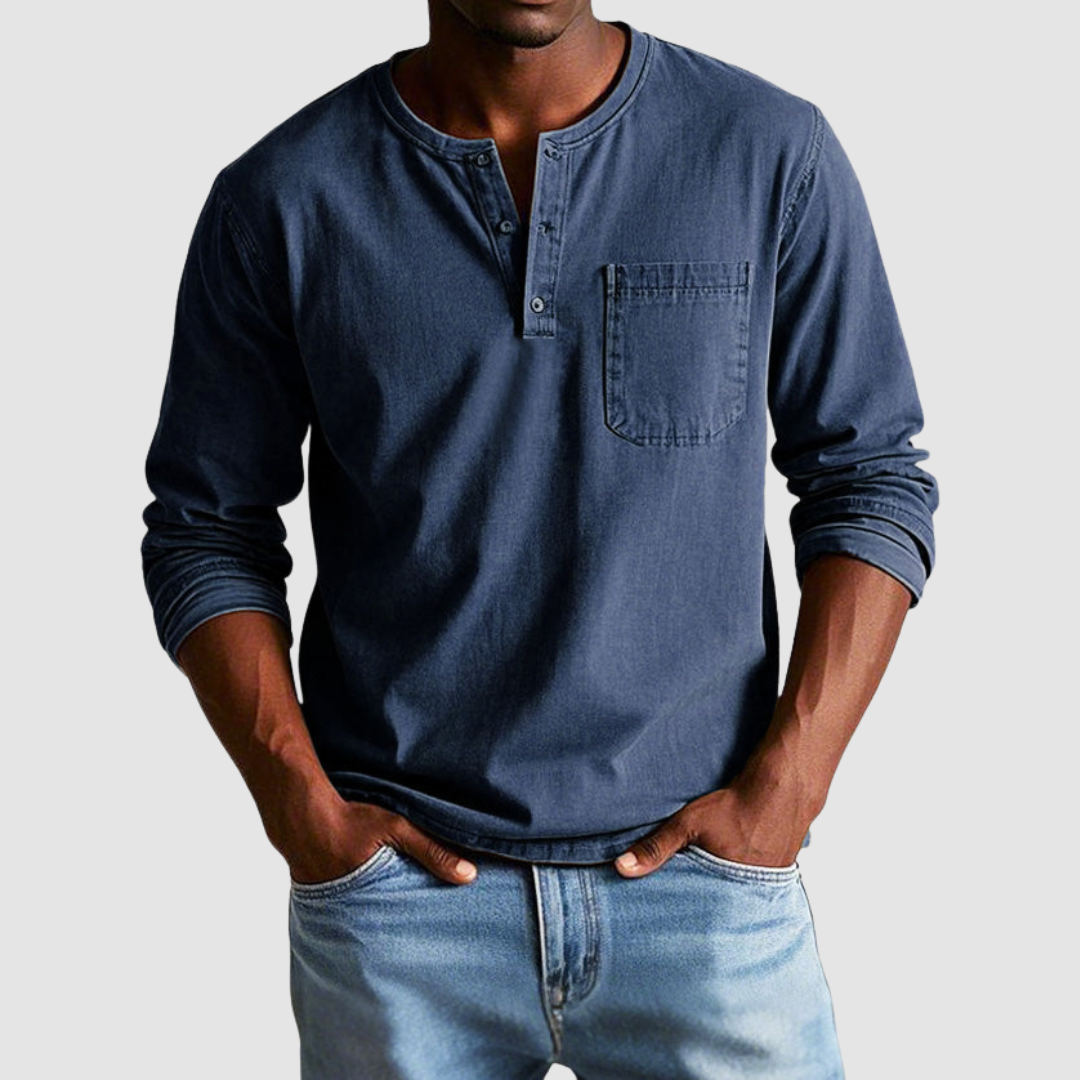 Harrison™ Vintage Henley Shirt